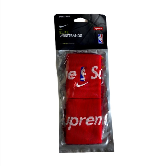Supreme Nike NBA Wristbands (Red)